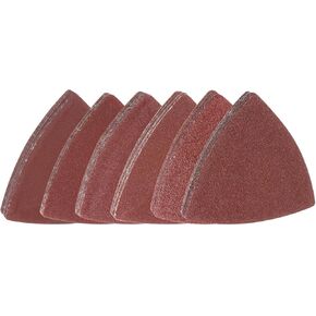 HARFINGTON 60pcs Triangular Hook & Loop Sandpapers 320/400/600/800/1000/1200 Grits 3-1/8" Aluminum Oxide Sanding Pads Mouse Detail Sander Papers Multitool Sheets Set (10pcs of Each Grits)