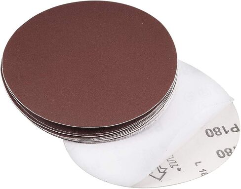 uxcell 6" PSA Sanding Discs 80 Grit Self Stick Aluminum Oxide Sandpaper for Random Orbital Sander Wood Metal Dry Polishing 20pcs in Saudi Arabia
