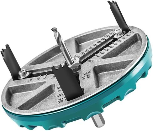 Adjustable Round Hole Saw Tool,Adjustable Punch Saw Tool for Drilling, Adjustable Punching Saw, Adjustable Punching Saw Diameter 45-130MM Woodworking Cutting Tools Hole Opener,Round Hole Opener Tool. in Kuwait