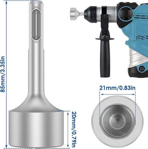 SDS Plus Ground Rod Driver for All SDS Plus Hammer Drills Steel, Heavy Duty SDS Plus Ground Rod Bits Driver Socket for Rotary Hammer Drill (Flat) in Kuwait