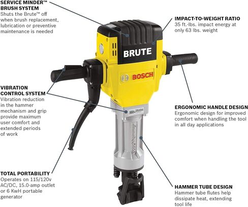 بوش BH2760VC 120 فولت 1-1/8 مطرقة قاطعة، أصفر/أسود in Saudi Arabia