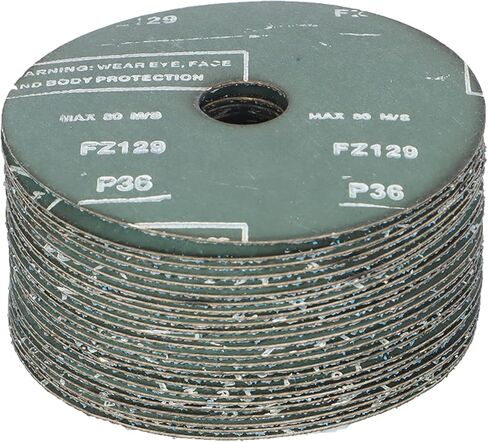 Kimllier 25Pcs Grinding and Sanding Discs 5 Inch x 7/8 Inch Zirconia Resin Fiber Grinding and Sanding Discs 36 Grits in Saudi Arabia