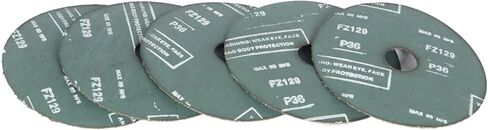Kimllier 25Pcs Grinding and Sanding Discs 5 Inch x 7/8 Inch Zirconia Resin Fiber Grinding and Sanding Discs 36 Grits in Saudi Arabia