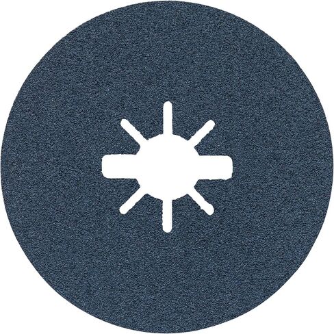 BOSCH FBX4524 25-Pack 4-1/2 In. X-LOCK Coarse Grit Abrasive Fiber Discs 24 Grit Compatible with 7/8 In. Arbor for Applications in Metal Surface Finishing, Weld Blending, Rust Removal in Kuwait