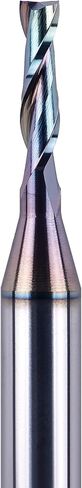 SpeTool 1/8 بوصة Upcut CNC Router Bits 1/4 بوصة عرقوب مع طلاء طويل جدًا، طول القطع 1/2 بوصة 2 بوصة OVL Solide Carbide End Mill Slot Wood Carving Tool in Saudi Arabia