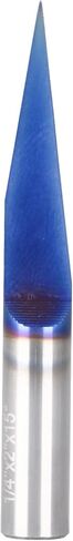 Jiiolioa V1151 15 درجة نقش 0.005 (0.1 مم) طرف مع 1/4 عرقوب لقمة توجيه من الكربيد الصلب 1/4 بوصة × 2 بوصة in Kuwait