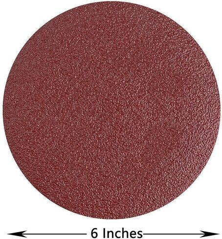 50 قطعة من اقراص الصنفرة بي اس ايه 6 انش، ورق صنفرة متنوع ذاتي اللصق 80 120 180 240 400 حبيبة in Kuwait