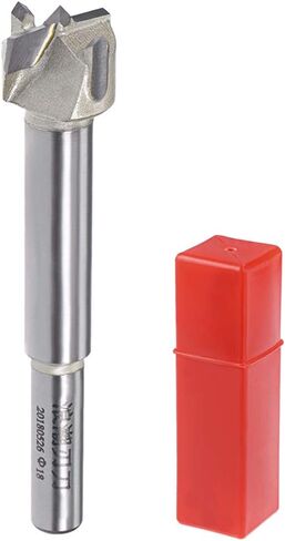 uxcell Forstner Drill Bits 12mm, Tungsten Carbide Wood Hole Saw Auger Opener, Woodworking Hinge Hole Drilling Boring Bit Cutter (Beige, Silver Tone) in Kuwait