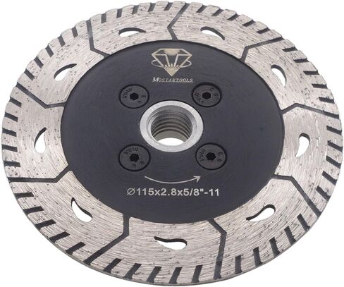 MOSTARTOOLS 3 Inch Turbo Diamond Cuting Blades for Grinding and Cutting Stone,Granite, Concrete, Blocks, and Masonry Two-in-One Diamond Multipurpose Cutting and Grinding Disc in Kuwait