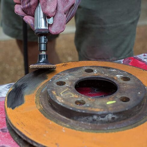 أقراص حبيبات خشنة/متوسطة/ناعمة غير منسوجة مقاس 1 بوصة، أقراص تكييف وتلميع الأسطح مع مغزل لتنظيف المعادن وإزالة الصدأ والطلاء بسرعة 30 قطعة in Kuwait