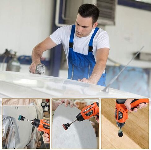 أقراص حبيبات خشنة/متوسطة/ناعمة غير منسوجة مقاس 1 بوصة، أقراص تكييف وتلميع الأسطح مع مغزل لتنظيف المعادن وإزالة الصدأ والطلاء بسرعة 30 قطعة in Kuwait