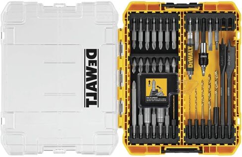 DEWALT Drill Bit Set / Screwdriver Set, Rapid Load, Magnetic, 35-Piece (DWAMF1235RL) , Yellow in Saudi Arabia