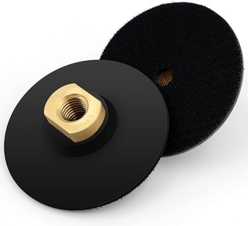 وسادة داعمة مطاطية 4 بوصة قطعتان لمطحنة الزوايا - وسادة دعم مرنة للغاية بخطاف وحلقة 5/8 بوصة - 11 in Kuwait