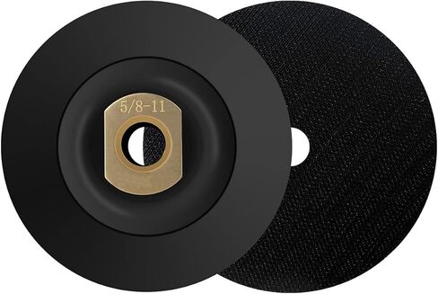 وسادة داعمة مطاطية 4 بوصة قطعتان لمطحنة الزوايا - وسادة دعم مرنة للغاية بخطاف وحلقة 5/8 بوصة - 11 in Kuwait