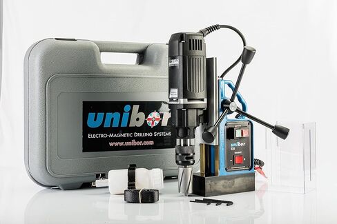 مكبس الحفر المغناطيسي Unibor EQ35 3MLC - آلة الحفر الكهربائية من Unibor قادرة على حفر ثقوب تصل إلى 1 3/8 بوصة عرض القطع وسعة العمق 2 بوصة in Kuwait