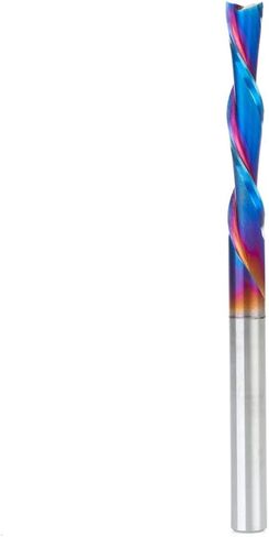 Amana Tool Solid Carbide Spektra Extreme Tool Life Spiral Plunge Router Bit Down-Cut, 46420-K, 3/8 Dia x 1-1/4 CH x 3/8 Shank 3 Inch L in Saudi Arabia