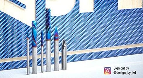Amana Tool Solid Carbide Spektra Extreme Tool Life Spiral Plunge Router Bit Down-Cut, 46420-K, 3/8 Dia x 1-1/4 CH x 3/8 Shank 3 Inch L in Saudi Arabia