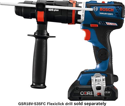 BOSCH GFA18-H SDS-plus Rotary Hammer Attachment with Side Handle,Black in Saudi Arabia