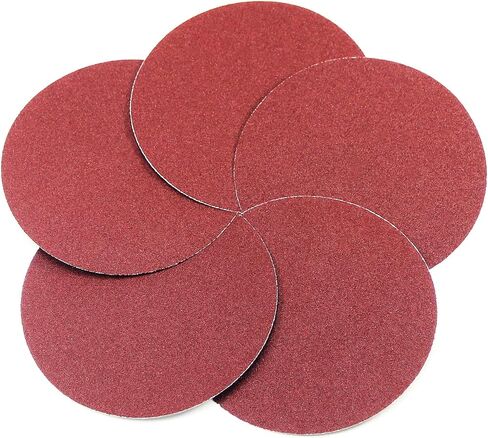 Utoolmart PSA Sanding Discs, 5-inch Self Stick Adhesive Back Sandpaper, 150 Grits No-Hole Aluminum Oxide Sanding Paper, for Random Orbital Sander, Wood, Metal Polishing, 5 Pcs in Saudi Arabia