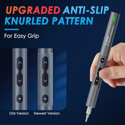 مفك براغي كهربائي WOTOW، (الأحدث) 28 في 1 مجموعة مفكات براغي لاسلكية صغيرة الدقة مع 24 بت 3 مصابيح LED مجموعة أدوات إصلاح قابلة لإعادة الشحن مع ممغنط لنظارات الكمبيوتر المحمول ومشاهدة الهاتف والألعاب in Kuwait