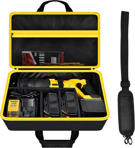 حقيبة حمل ناعمة من Steadtep متوافقة مع المنشار الترددي DEWALT 20V MAX DCS367B / DCS387B، غطاء حقيبة حمل تخزين الأدوات اللاسلكية 20v Max للشفرات والبطاريات والملحقات (الصندوق فقط) in Kuwait