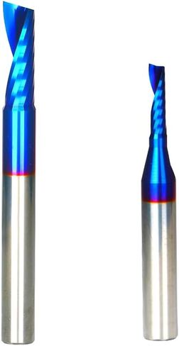 Ruhi UO121 O-Flute Upcut Solid Carbide Router Bit, 1/4" Shank 1/4" Cutting Diameter 2-1/2" OAL for Acrylic & Plastic CNC Milling, Single Flute End Mill in Saudi Arabia