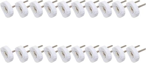 مجموعة عجلات تلميع، عجلة تلميع صغيرة لملحقات أدوات الحفر الدوارة، مجموعة عازلة تلميع المجوهرات 3 مم مغزل 20 قطعة (أبيض) in Kuwait