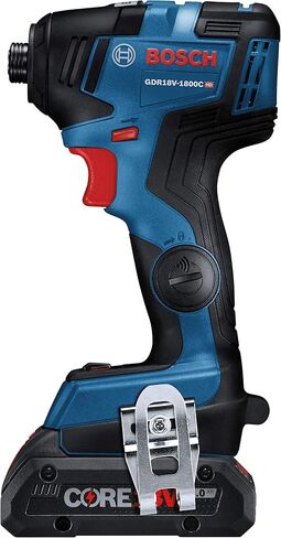 بوش GDR18V-1800B12 18 فولت بدون فرش 1/4 بوصة. طقم مفك سداسي الصدمات مزود ببطارية طاقة قياسية (1) بقدرة 2 أمبير in Saudi Arabia
