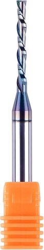 SpeTool 1/8 Inch Spiral Downcut Router Bit 1/4 Inch Shank Extra Long 3 Inch with Extra Long Life Coating CNC Carbide Router Wood Bits in Saudi Arabia