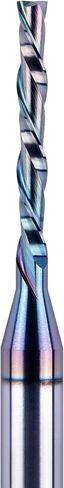 SpeTool 1/8 Inch Spiral Downcut Router Bit 1/4 Inch Shank Extra Long 3 Inch with Extra Long Life Coating CNC Carbide Router Wood Bits in Saudi Arabia