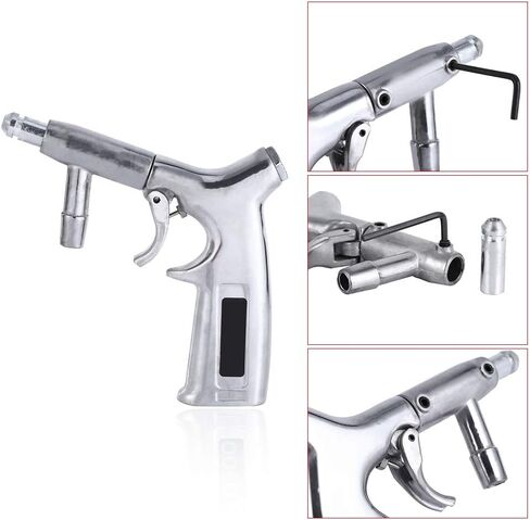 Sand Blasters,Sandblaster Gun,Sand Blaster Gun Kit,Sandblasting Gun,60-120PSI Handheld Air Sand Gun Blaster Grit Shot Sandblaster Spray Gun Cast Aluminum Blasting Machine in Saudi Arabia