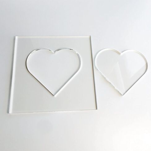 Heart Template, Clear Acrylic Template, Woodworking Router Template in Saudi Arabia