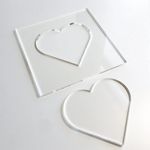 Heart Template, Clear Acrylic Template, Woodworking Router Template in Saudi Arabia