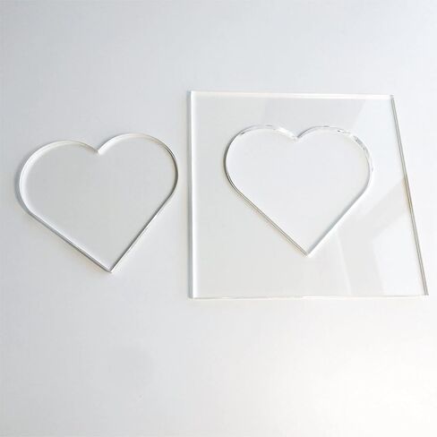 Heart Template, Clear Acrylic Template, Woodworking Router Template in Saudi Arabia