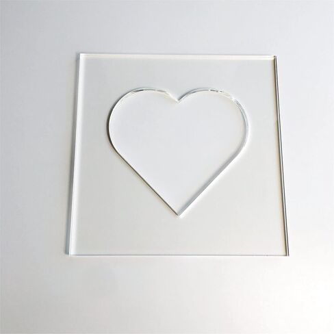 Heart Template, Clear Acrylic Template, Woodworking Router Template in Saudi Arabia