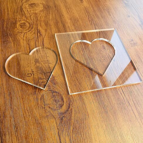 Heart Template, Clear Acrylic Template, Woodworking Router Template in Saudi Arabia