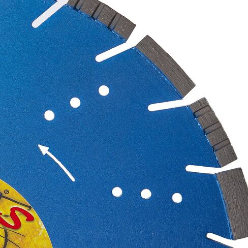Cougar S 18 Inch Concrete Diamond Blade, Supreme Segmented Blade, Dry/Wet Fast Cutting High-PSI Concrete, Asphalt, Green Concrete, Stone, 1" Arbor in Kuwait