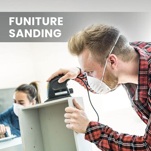 ورق صنفرة بتفاصيل الفأرة من YOUNGTEC، ورق صنفرة متنوع 40/80/120/180/240 حبيبة (50 قطعة من ورق الصنفرة للماوس) in Kuwait