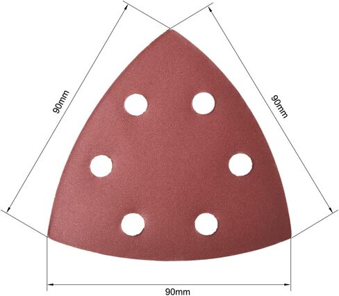 uxcell Detail Sander Sandpaper, Triangular Sanding Paper, Hook and Loop Sanding Pads, Triangle Oscillating Multi Tool, 600 Grits 6 Holes, 5pcs in Saudi Arabia