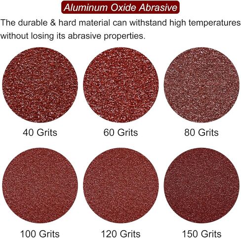 60 قطعة من ورق الصنفرة بخطاف وحلقة مثلثة من HARFINGTON 320/400/600/800/1000/1200 حبيبات 3-1/8 بوصة من أكسيد الألومنيوم وسادات صنفرة بتفاصيل الفأرة وأوراق صنفرة متعددة الأدوات (10 قطع من كل حبيبة) in Kuwait