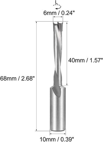 uxcell Brad Point Drill Bits for Wood 14mm x 68mm Left Turning Carbide for Woodworking Carpentry Drilling Tool in Saudi Arabia