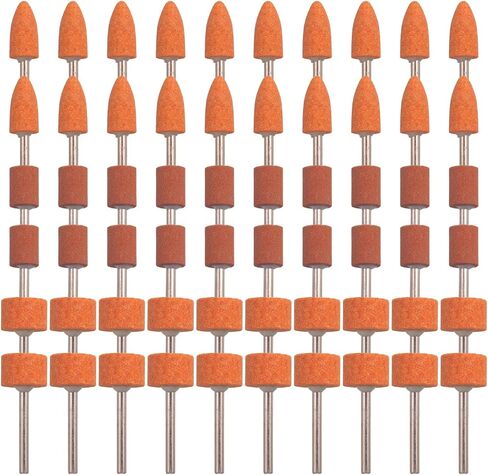 Rotary Tool Bits Grinding, 120 Pcs SHITIME Metal Grinding Sanding Bits with 1/8"Shank, Sanding Drums Accessories for Polishing Jade, Rust and Metal. in Kuwait