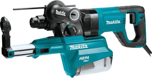 Makita HR2661 1" AVT Rotary Hammer, Accepts Sds-Plus Bits, w/Hepa Dust Extractor (D-Handle), Blue in Saudi Arabia