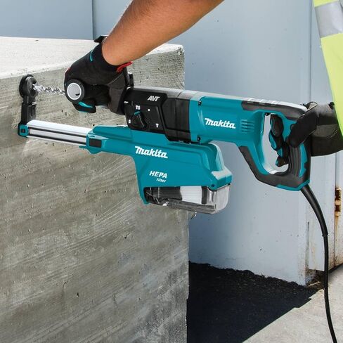 Makita HR2661 1" AVT Rotary Hammer, Accepts Sds-Plus Bits, w/Hepa Dust Extractor (D-Handle), Blue in Saudi Arabia