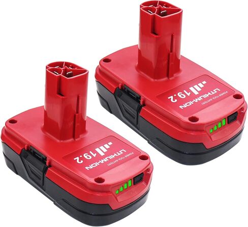 2 حزم 3.0Ah 19.2V DieHard C3 بطارية متوافقة مع الحرفي 19.2 فولت بطارية ليثيوم أيون 11375 11376 130279005 1323903 130211004 130279003 130279017 315.115410 315.11485 315 .PP2011 315.PP2020 in Kuwait