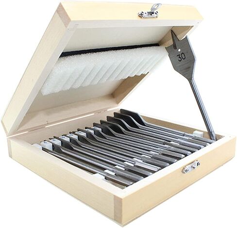 Telituny Spade Drill Bits Set 13pcs Spade Drill Bits Set Carbon Steel Paddle Flat Bits 1/4'' Hex Shank Woodworking Power Tool for Wood Aluminum PVC Drilling Tool in Saudi Arabia