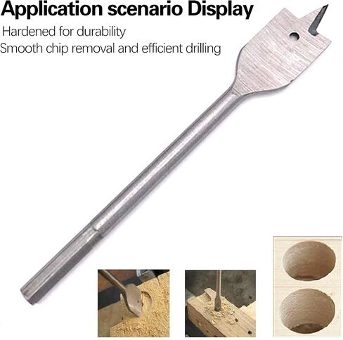 Telituny Spade Drill Bits Set 13pcs Spade Drill Bits Set Carbon Steel Paddle Flat Bits 1/4'' Hex Shank Woodworking Power Tool for Wood Aluminum PVC Drilling Tool in Saudi Arabia