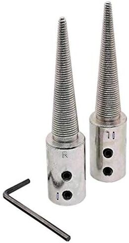 1/2" Tapered Spindle Adapter Threaded for Buffing Polishing Wheel for Bench Grinder Left and Right - 1 Pair in Saudi Arabia