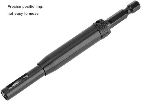 رؤوس المثقاب المفصلات، 7 قطع أسود مفصلي ثقب فتح مجموعة مثقاب مركز مثقاب مثقاب مثقاب مجموعة لنوافذ الأبواب الخشبية in Kuwait