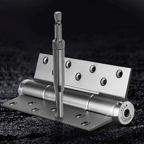 رؤوس المثقاب المفصلات، 7 قطع أسود مفصلي ثقب فتح مجموعة مثقاب مركز مثقاب مثقاب مثقاب مجموعة لنوافذ الأبواب الخشبية in Kuwait